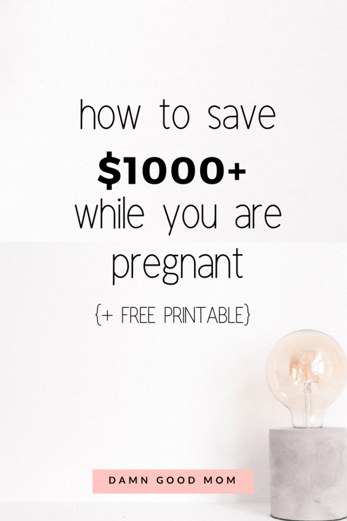 Learn how to save money while you are pregnant with this pregnancy savings challenge.