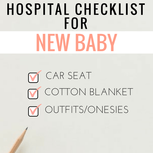 hospital bag checklist for new baby