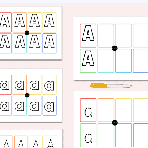 Tracing Letters Worksheet Bundle for Kids, Free printable sample for letter tracing