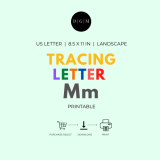 ABC Preschool/Kindergarten Letter Tracing Printables – Damn Good Mom