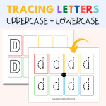 ABC Preschool/Kindergarten Letter Tracing Printables – Damn Good Mom