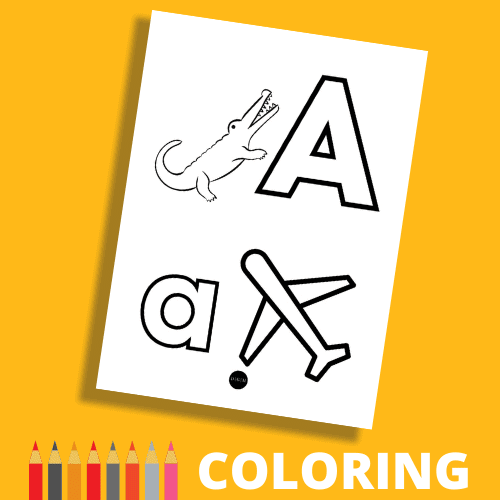 Letter A Coloring Pages