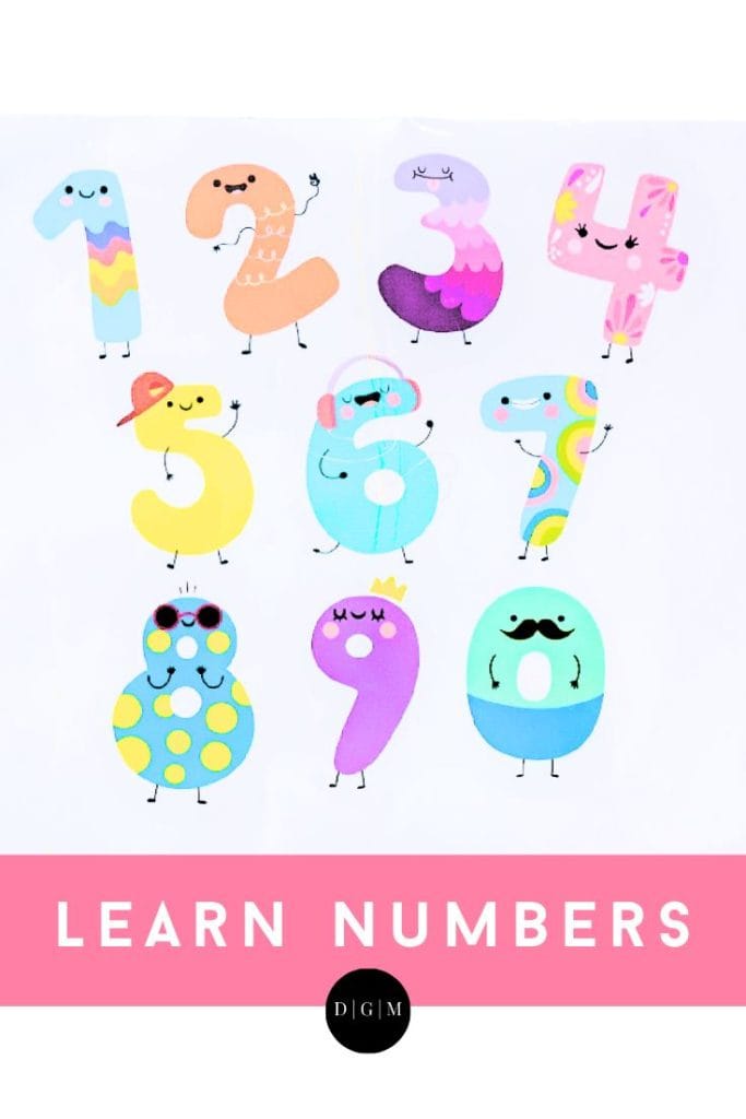 Help children learn numbers for preschool and kindergarten