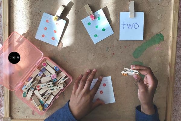 Math Activity for Preschool, Number Recognition Practice