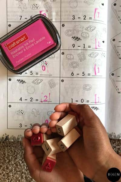 Printable math worksheet for kindergarten and first grade